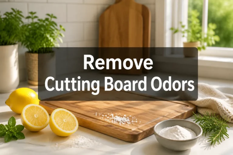 How to Remove Cutting Board Odors