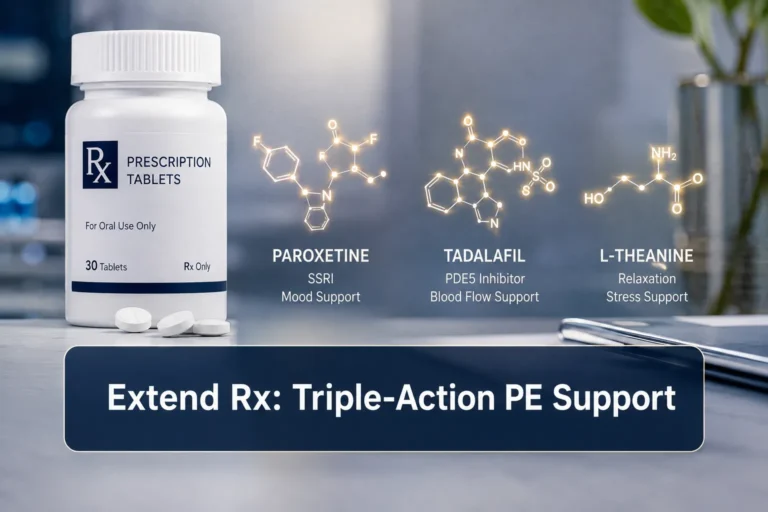 Extend Rx Tablet · triple-action lasting-longer / PE support(Paroxetine / Tadalafil / L-Theanine)